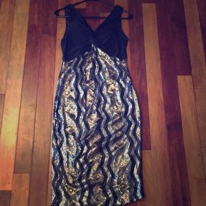 Sequin midi dress